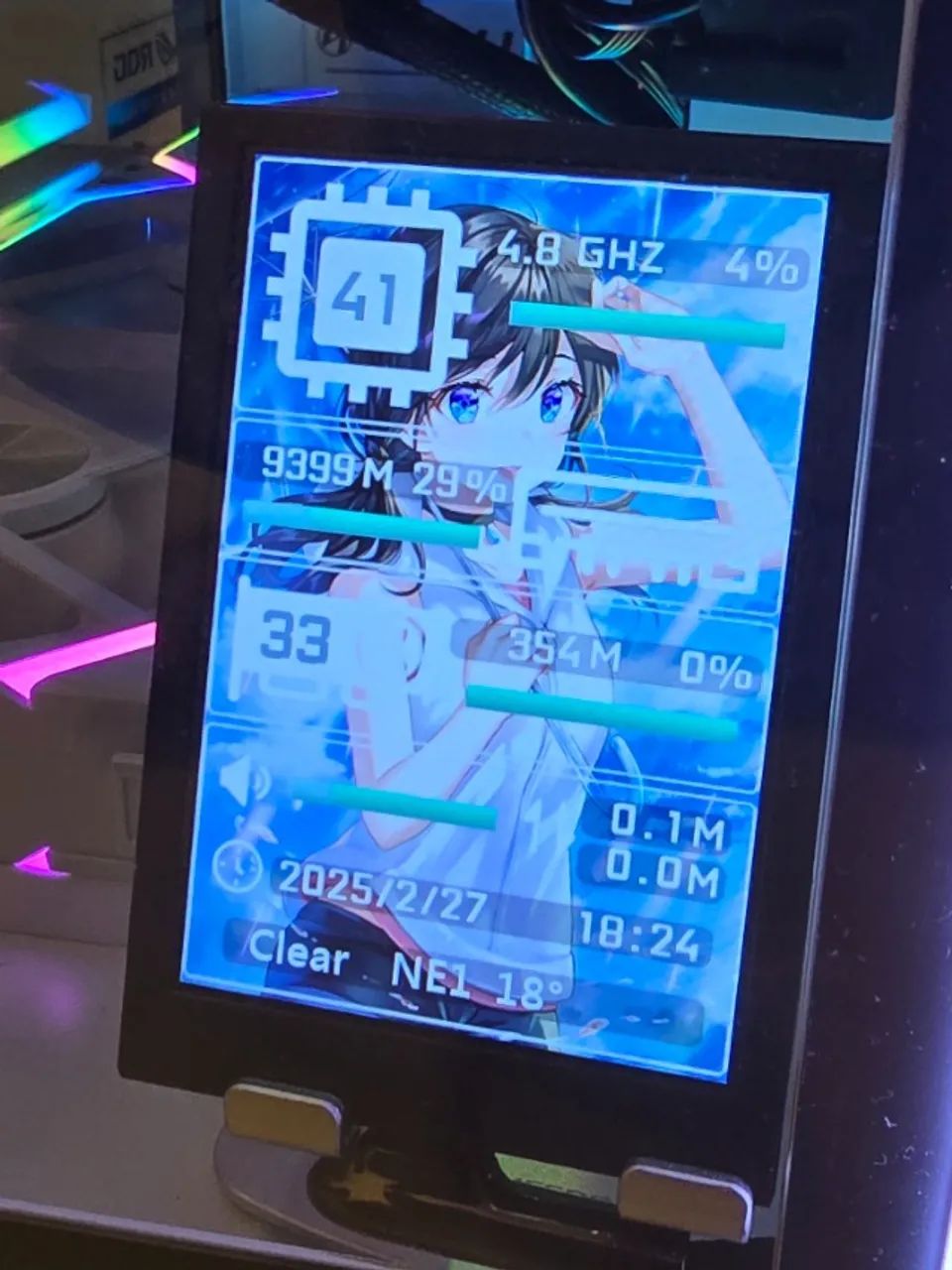 Mini tela De 3,5 Polegadas, Usb Tipo C, Ips, PC gamer Informações do hardware - Foto 4