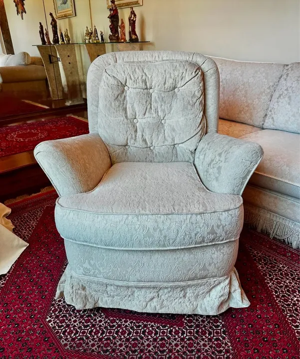 Poltrona de balanço vintage reclinável e giratória super confortável 
