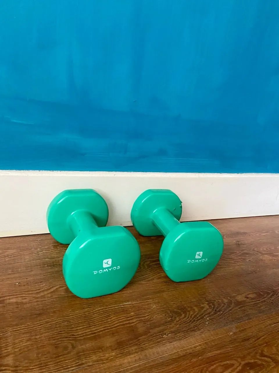 Par de Halteres 4kg cada Domyos - Verde