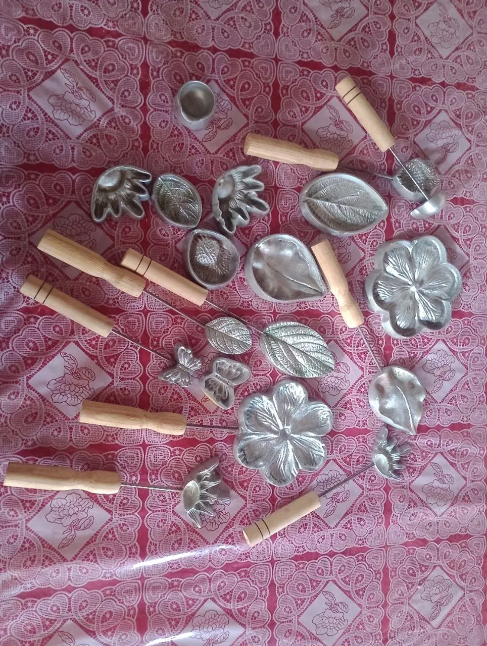 Formas de Frisador alumínio para Flores - 15 Peças