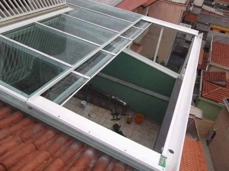 Toldo de Policarbonato retrátil teto móvel  - Foto 4