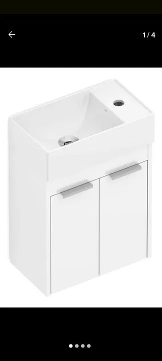 Kit de Banheiro Celit - Espelho, Cuba e Gabinete - Foto 4