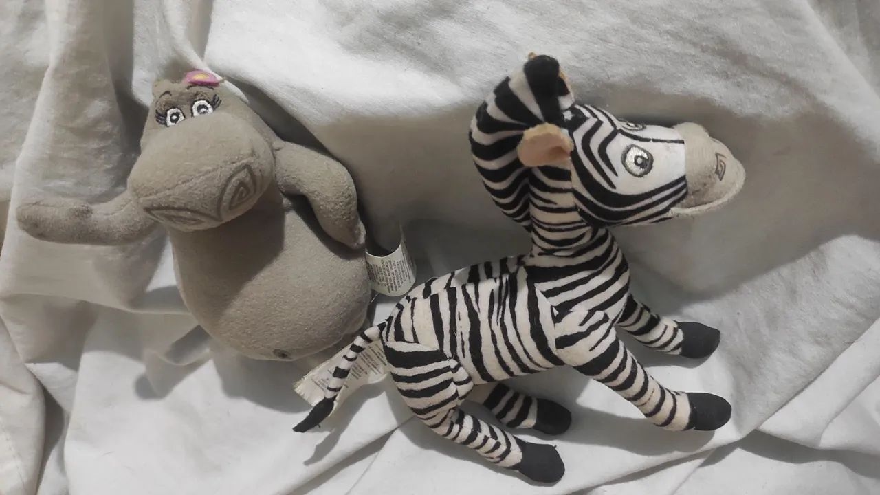 Madagascar - Pelúcia McDonald's (2 brinquedos)