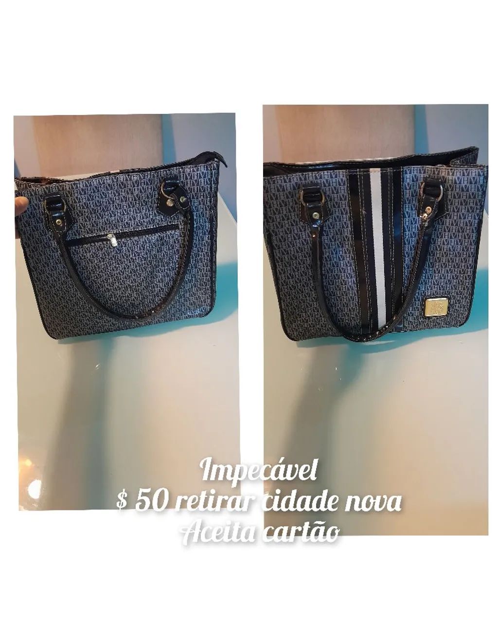 Bolsa de Ombro em Couro com Estampa de Cobra - Foto 5