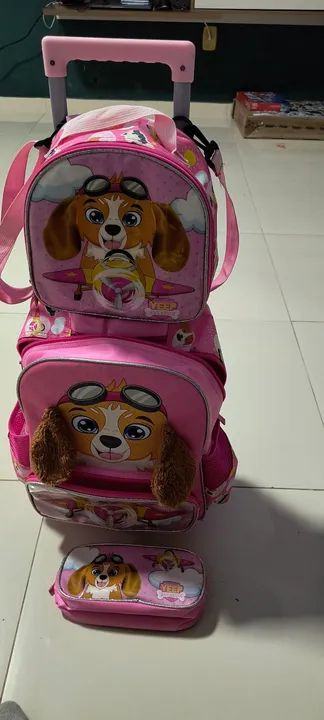 Mochila de rodinhas, Lancheira e Estojo  - Foto 2