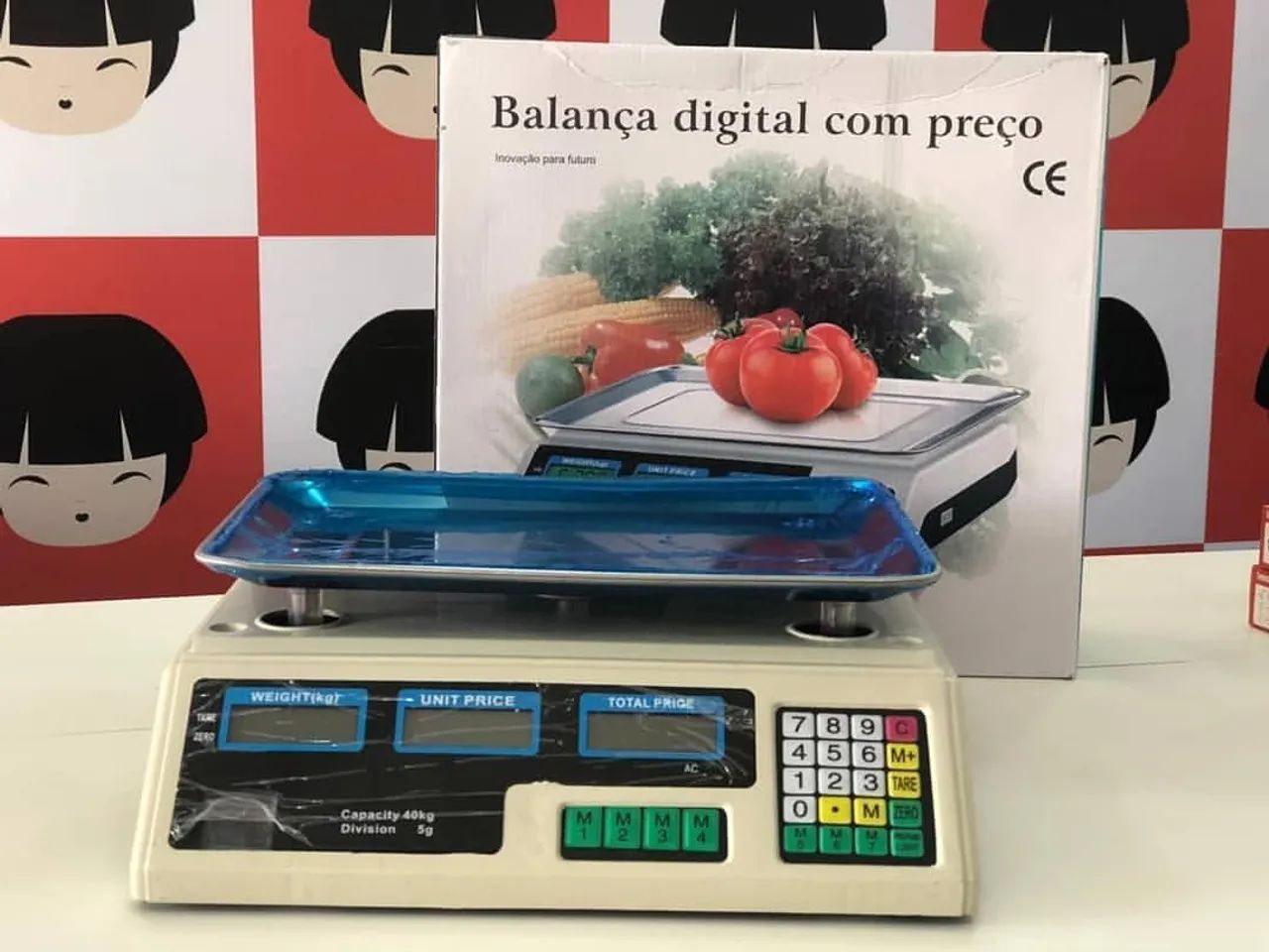 Balança bivolt comercial pesa até 40kg 6 meses de garantia 