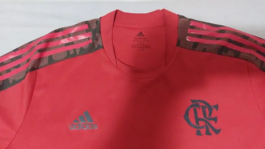 Camisa Flamengo Treino 2021 XGG - Adidas Original - Foto 4