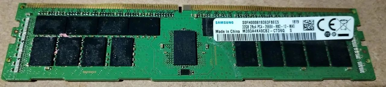  memória para servidor Samsung 32gb 2rx4 pc4-2666v