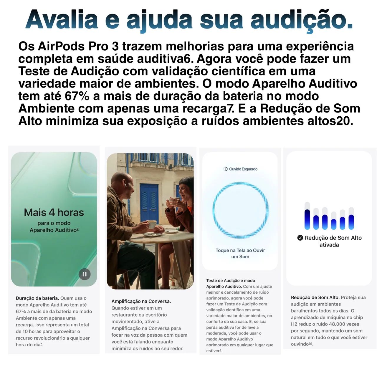 Fone Apple AirPods Pro 3 Lançamento Apple - Lacrado/Original.  - Foto 6