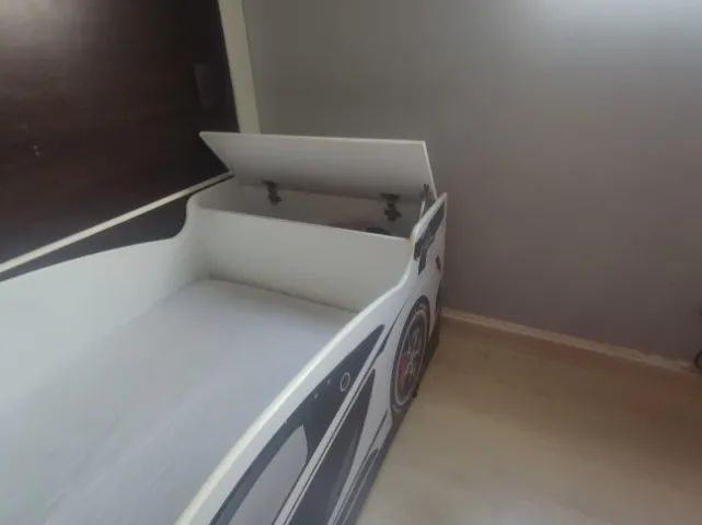 Cama carros infantil com baú - Foto 3