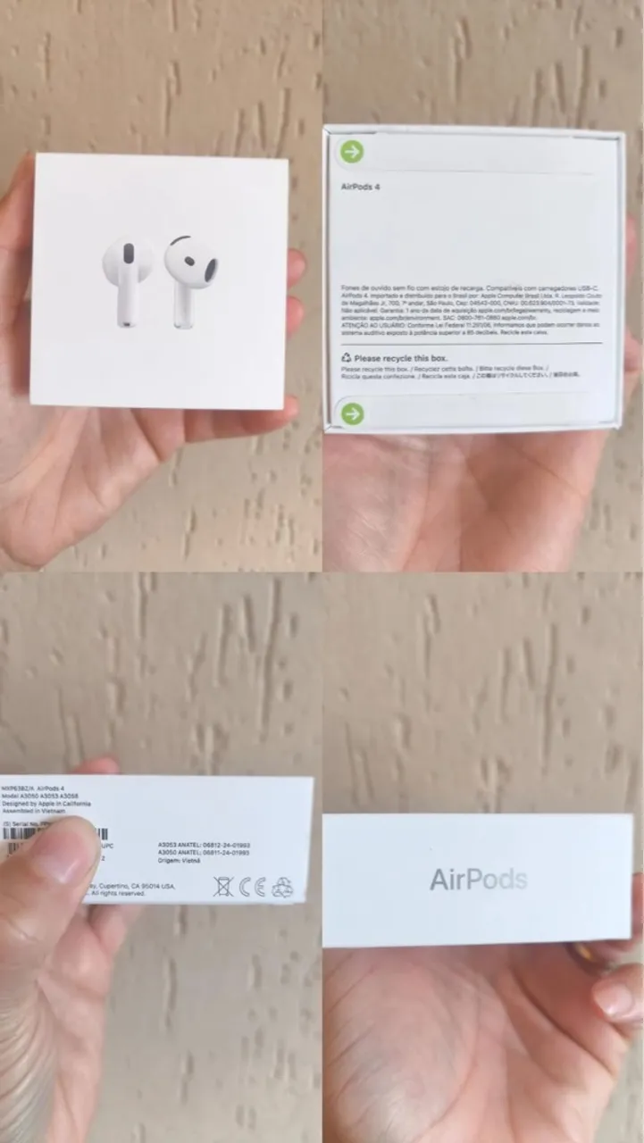 AirPods 4 Novo na Caixa