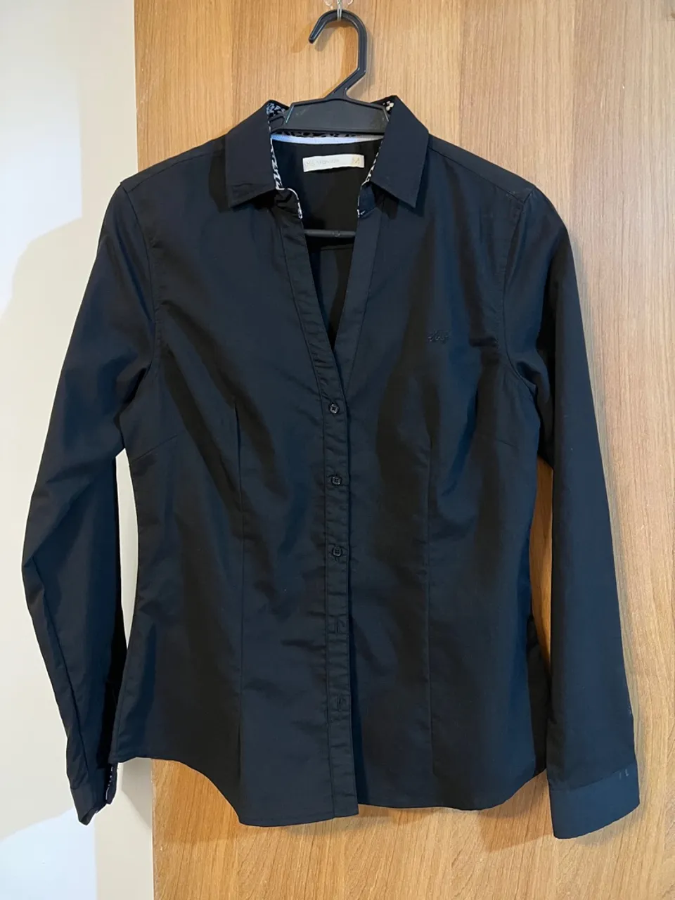 Camisa social preta feminina TNG