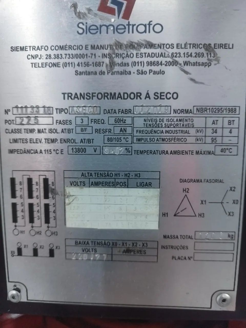 Transformador 225kVA - Foto 6