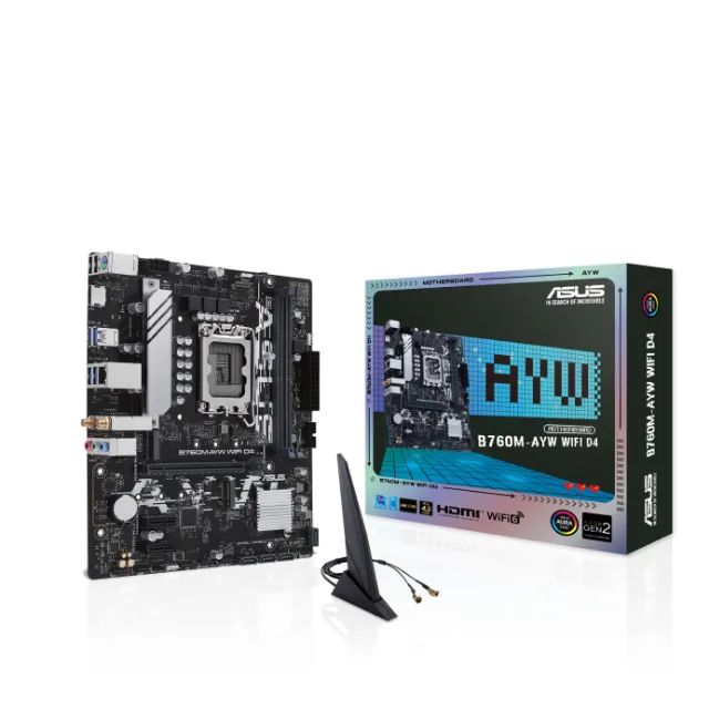 PLACA MÃE B760-AYW, LGA 1700, WI-FI 6 (NOVA, LACRADA)