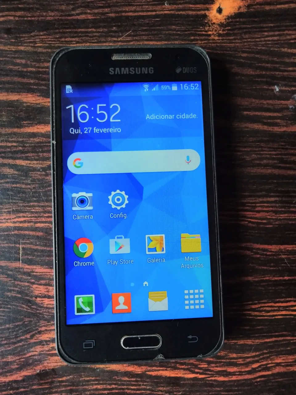 Samsung core2 funcionando perfeitamente apenas sem botão volume