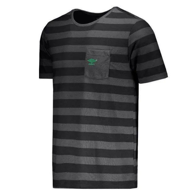 Camisa Umbro Stripe Preto/Cinza Tamanho: P - Foto 2
