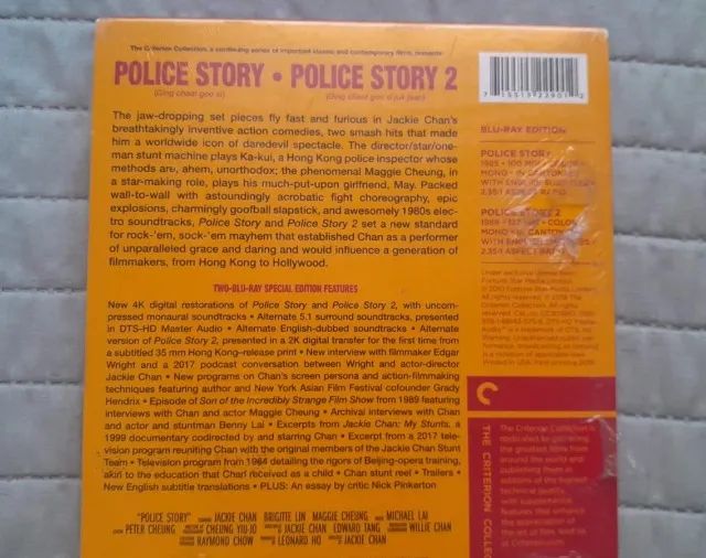 Jackie Chan - Police Story 1 e 2 (bluray duplo criterion collection) novo lacrado - Foto 4