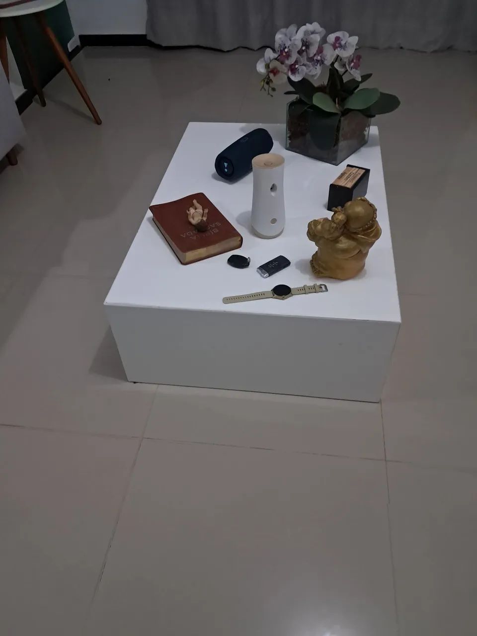 Mesa de centro branca moderna - Foto 3