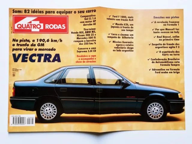 Revista Quatro Rodas - Ford F1000 4x4, Vectra CD 1994, Gol CL AP x AE - Foto 3