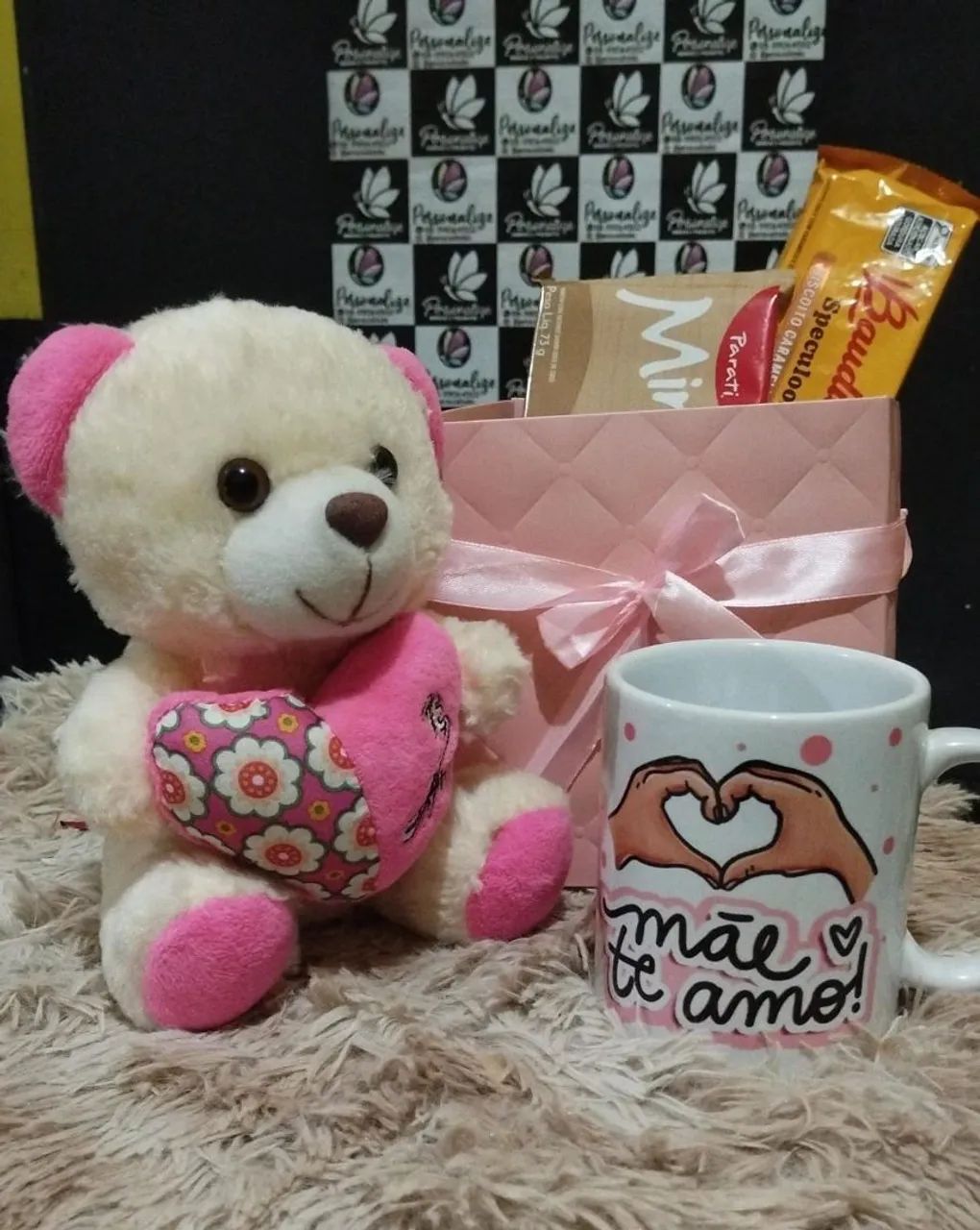 Caixa de Presente para dia das mães com Ursinho de Pelúcia - Foto 5