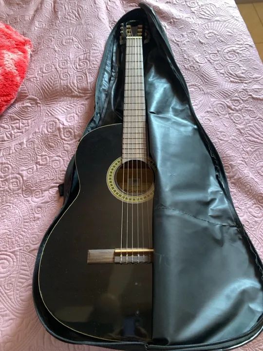 Violão Giannini Clássico Preto Verniz 