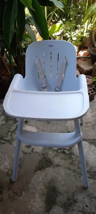 Cadeira De Alimentação Bebê Poke Cor Baby Blue Burigotto - Foto 4