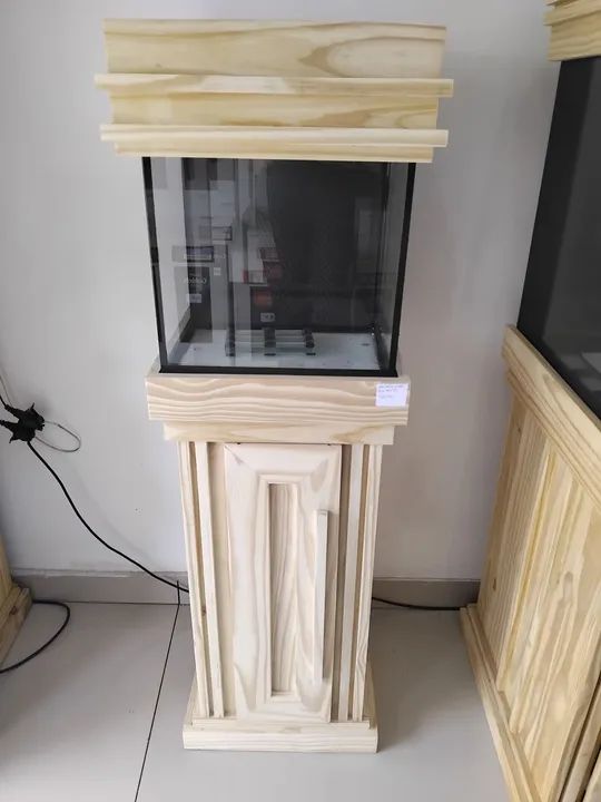 AQUÁRIO CUBO COM SUMP E MÓVEL 