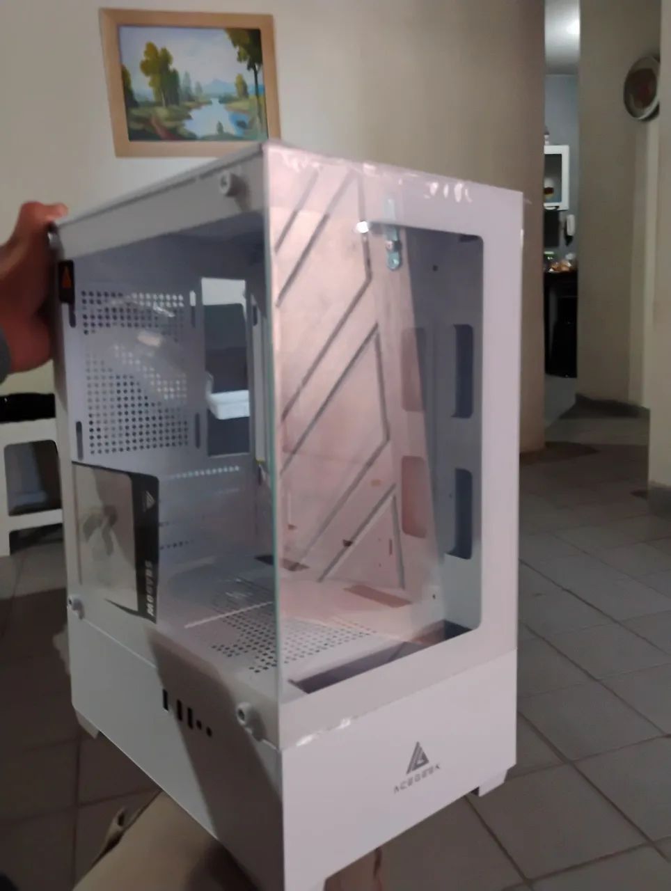 Gabinete Gamer branco Acegeek Shadow ACEITO CARTÃO  - Foto 2