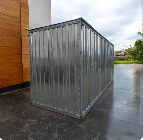 Container galvanizado 20 pés desmontável