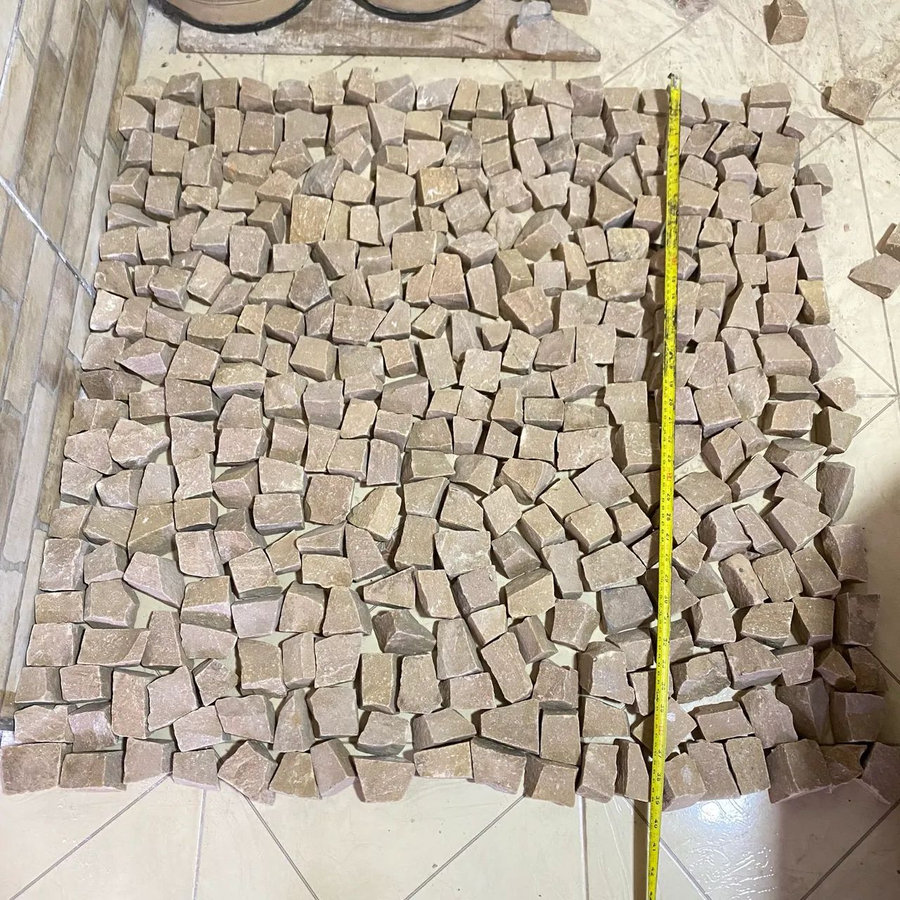 Pedra Portuguesa Amarela - Mosaico Português - 3,5metros - Foto 2