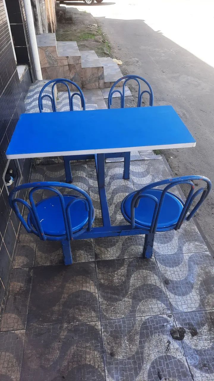 Conjunto refeitório com tampo coloridas  - Foto 2