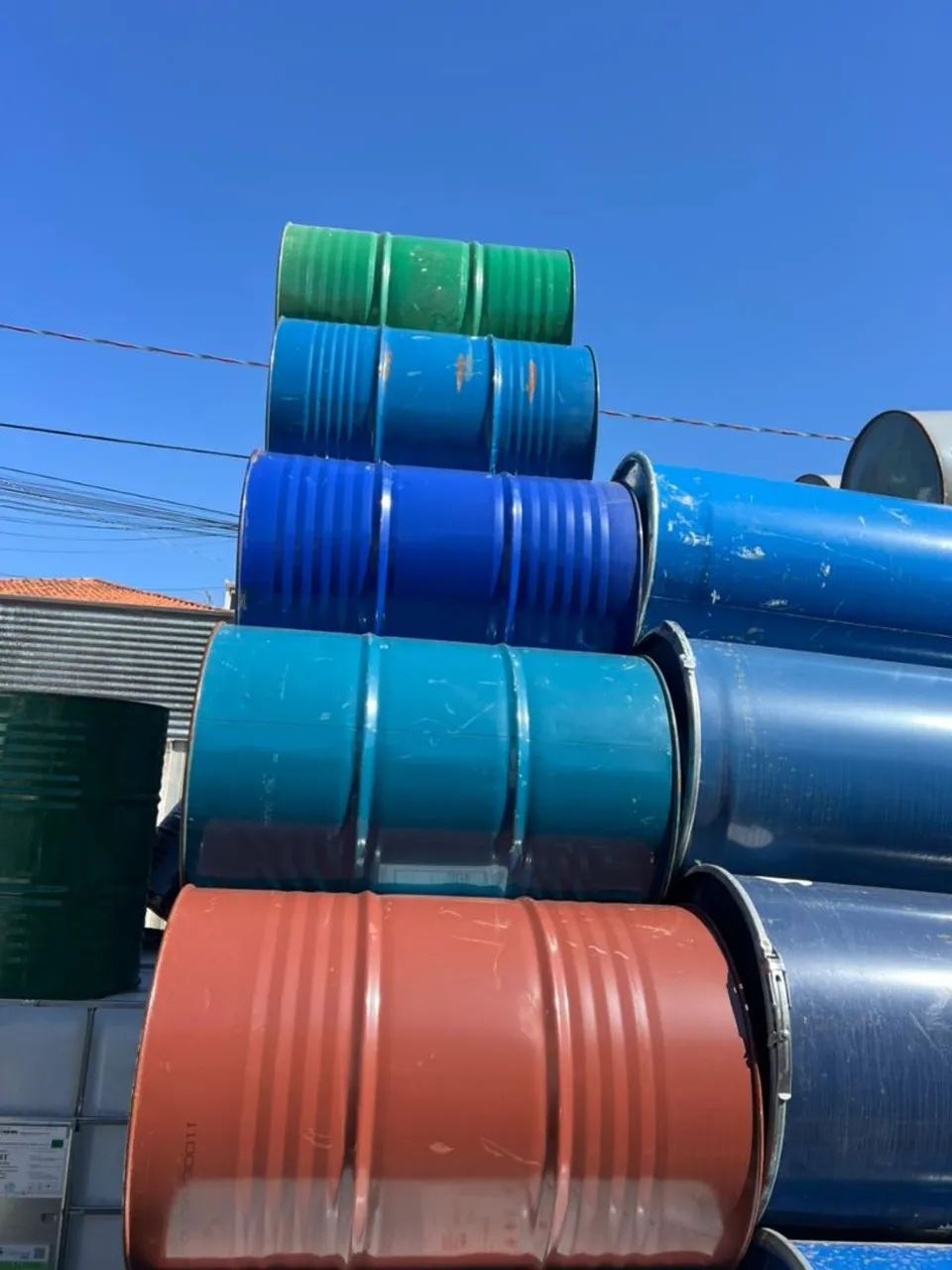 Tambores metálicos 200L Tampa fixa venda e locações  - Foto 3