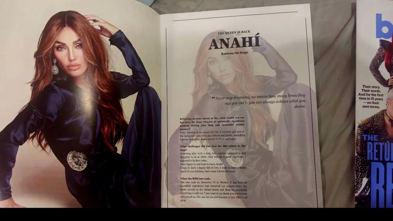Revistas exclusivas Anahi e RBD - Foto 2