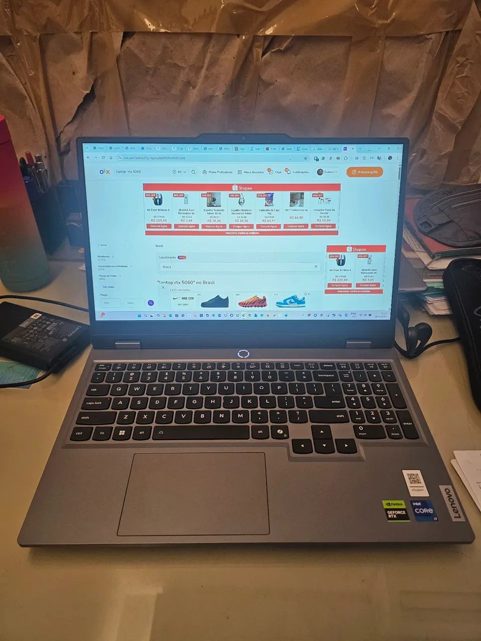 Laptop Gamer Lenovo LOQ RTX5060 (8gb), RAM 32, 1TB SSD - Foto 3