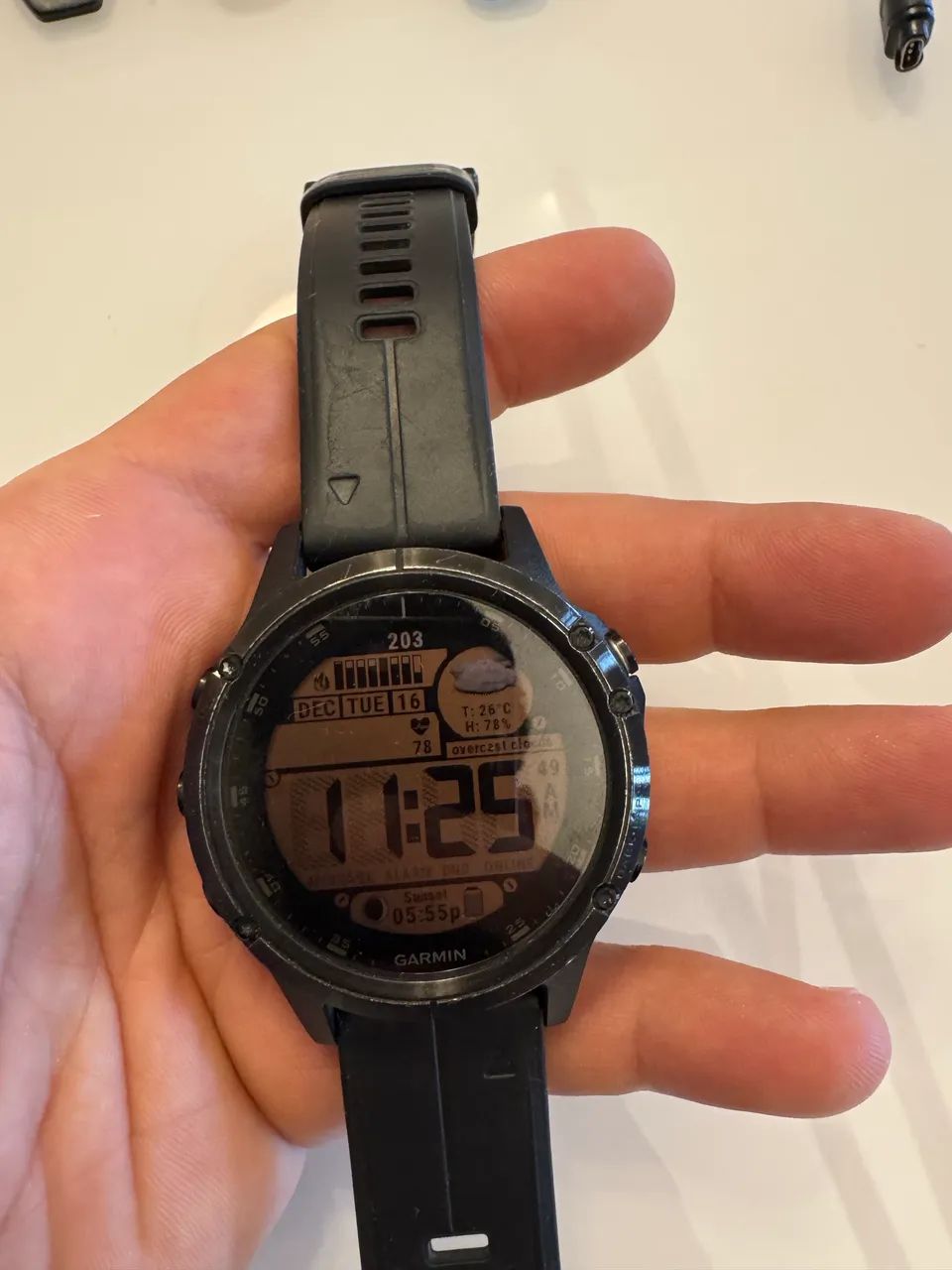 Relógio Garmin Fênix 5 Plus 47mm Safira - Foto 2