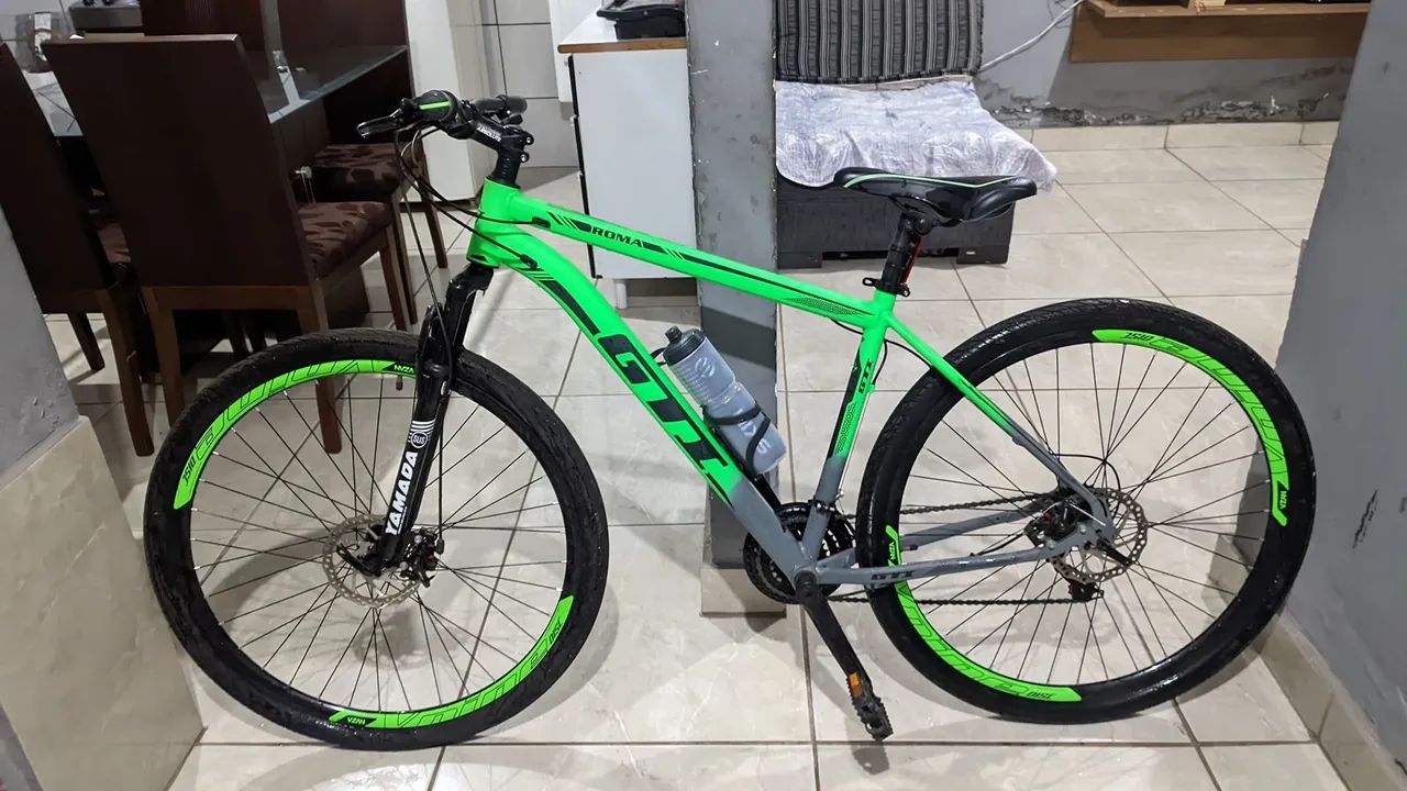 Bicicleta GTT Roma Verde Semi Nova 