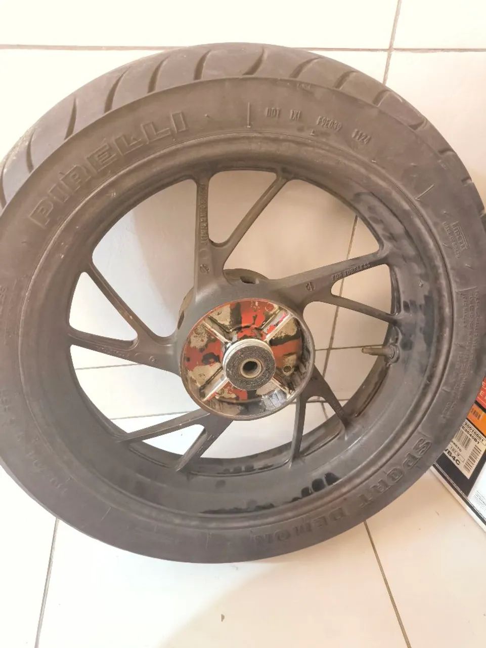 RODA TRASEIRA CB TWISTER 16/22 USADA - Foto 2