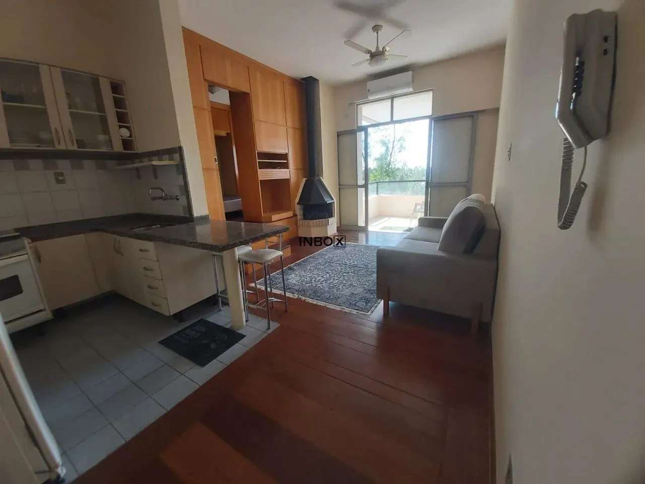 NBOX CIA IMOBILIÁRIA ALUGA Ótimo apartamento com cozinha americana, 100% mobiliado, 1 dorm