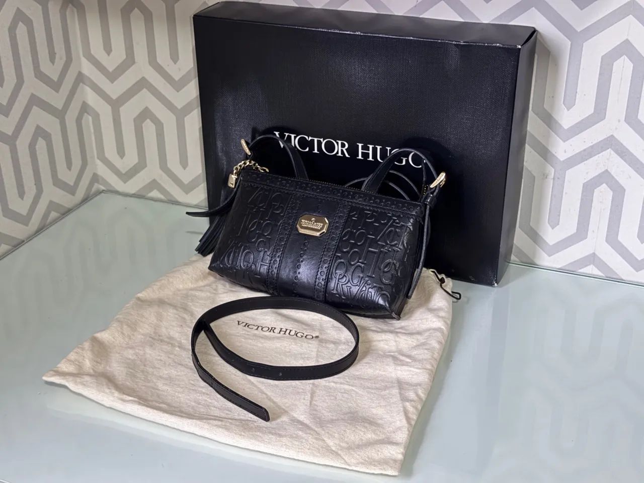 Bolsa Victor Hugo New Ada Original 100% Couro