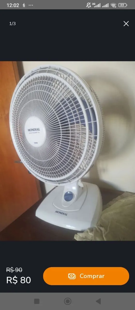Ventilador de mesa Mondial
