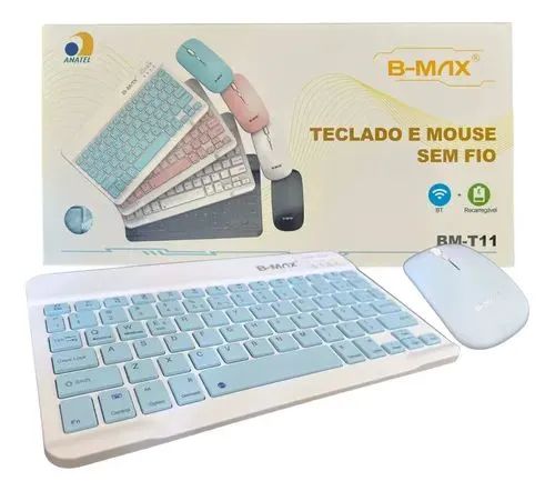 Teclado e mouse sem fio  b-max 