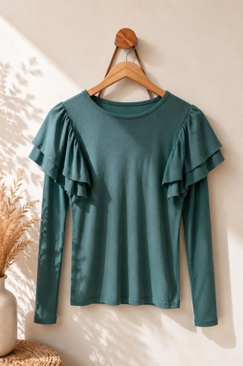 blusa zara verde sem uso m