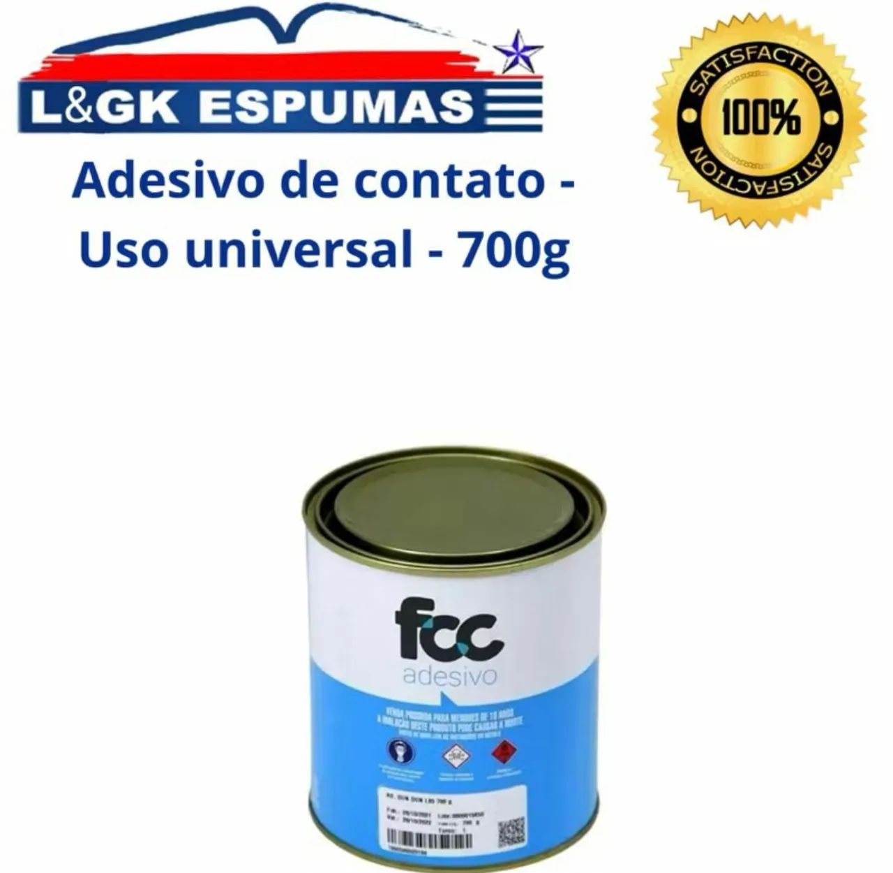 Cola Adesivo FCC 700g - Para artesanato, sapateiros, serviços manuais, etc