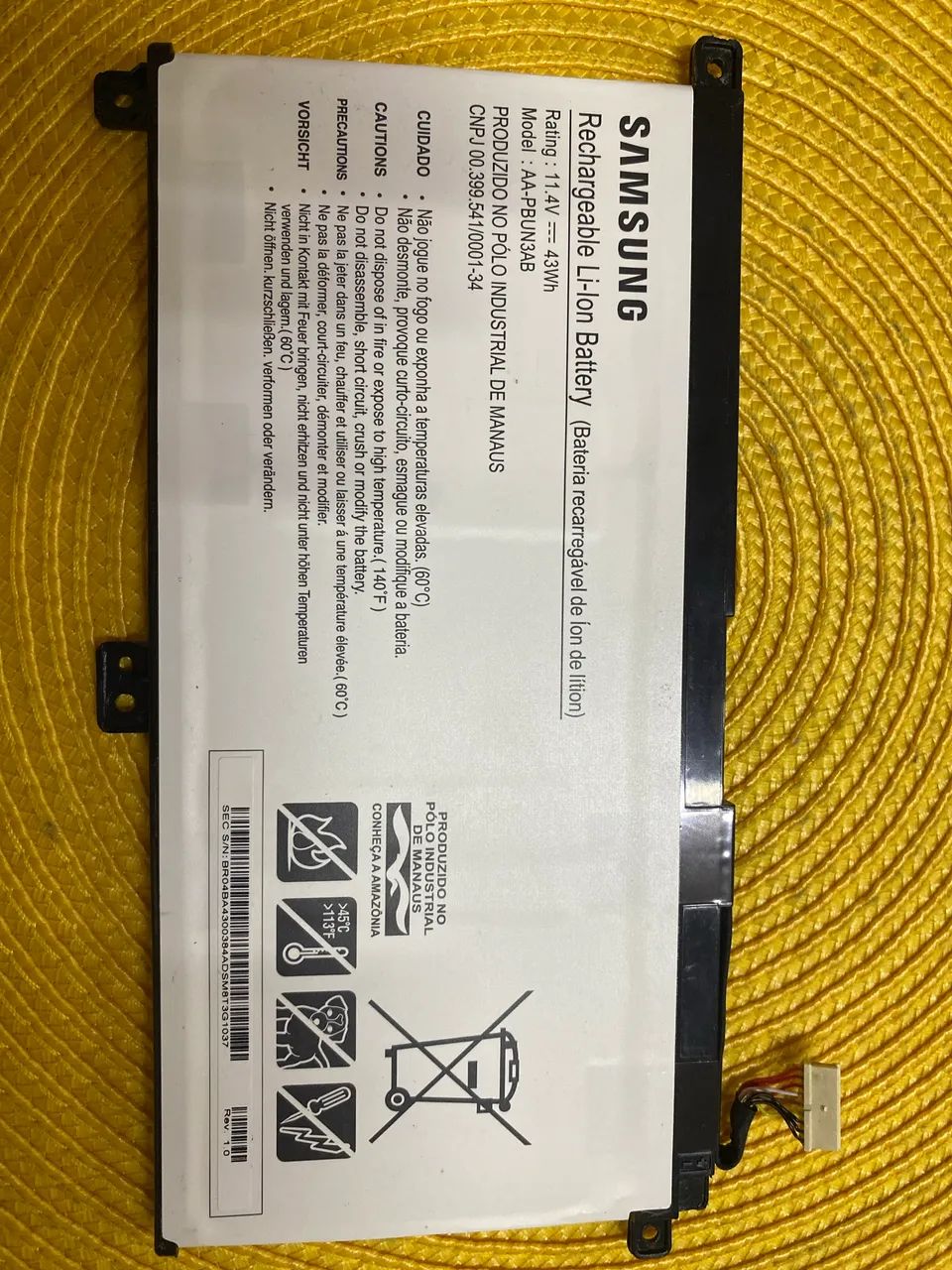 Bateria AA-PBUN3AB. NOTEBOOK SAMSUNG