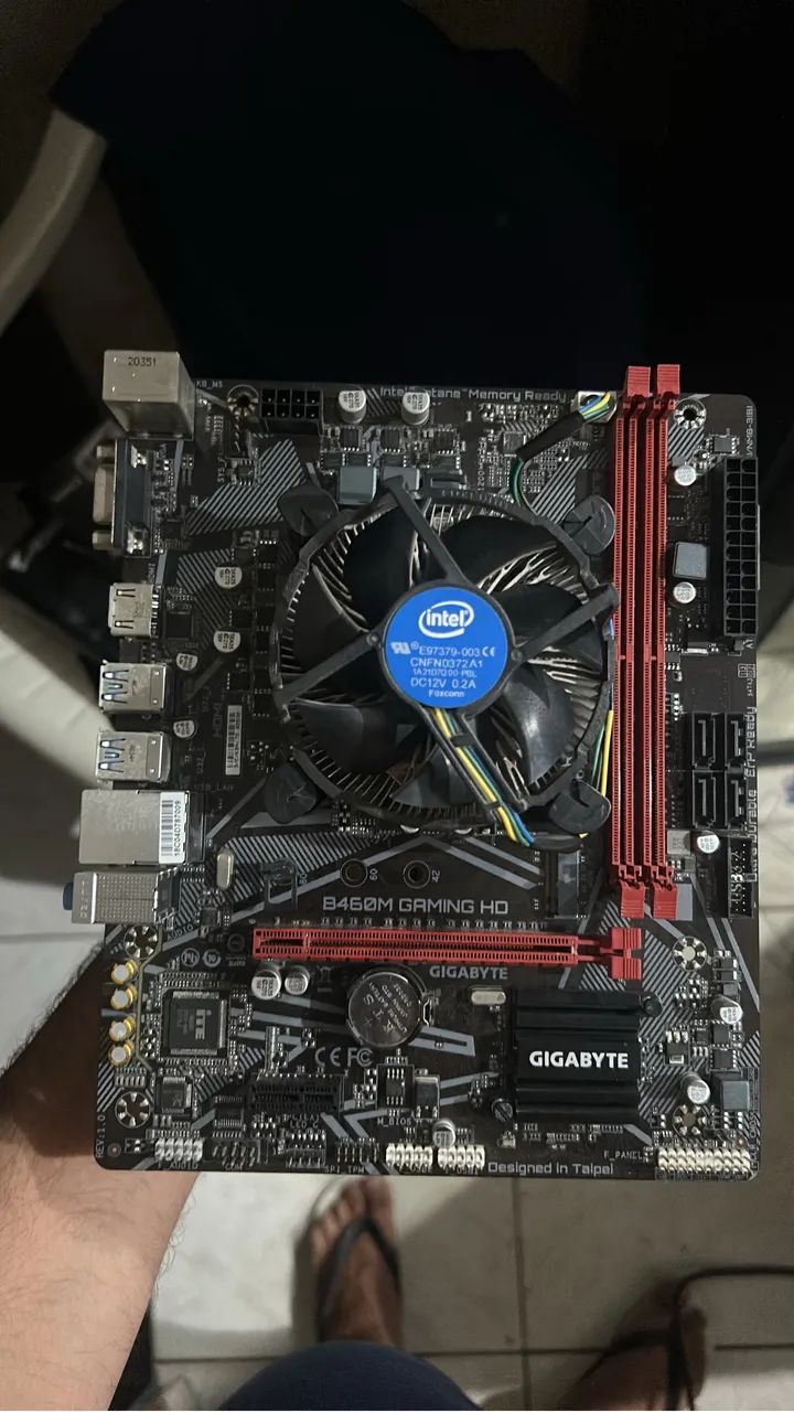 Kit Placa mae b460m gaming e processador