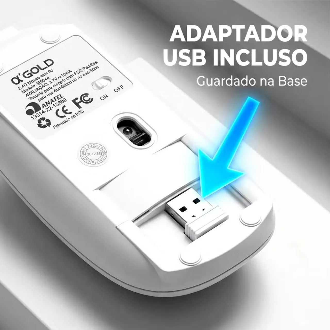 Mouse recarregável  via Bluetooth  - Foto 4