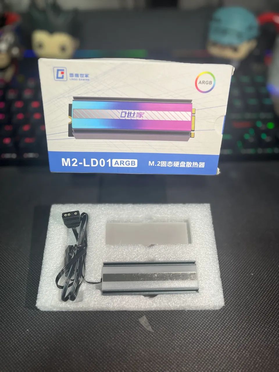 Dissipador Teucer SSD M.2 NVMe ARGB