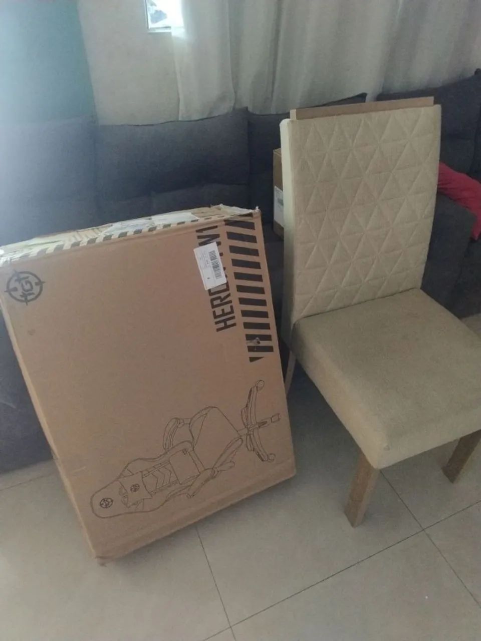 Cadeira gamer na caixa lacrada entrega grátis loja infoMM  - Foto 2