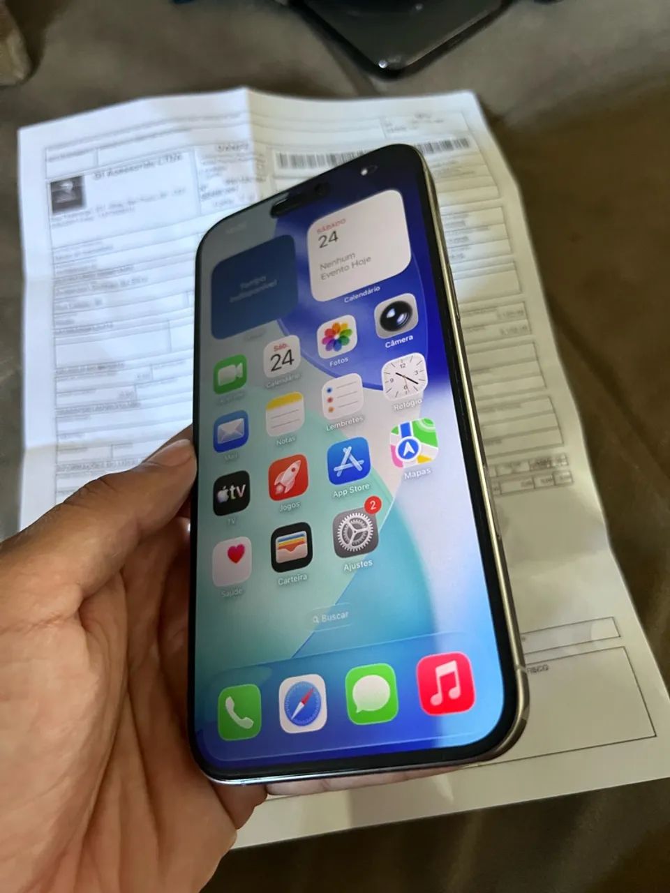 iPhone 16 pro Max 256 gigas com nota fiscal - Foto 3
