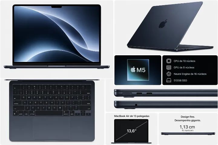 Macbook Air M5 16gb 512 Silver - Notebooks - Carandá Bosque, Campo